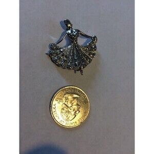 vintage marcasite pin Woman Dancing